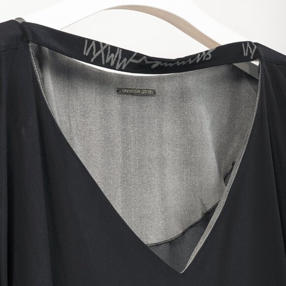 Annette Gortz SS/16 Caya Black & Grey Gradient Silk Mini Dress - Picture 5 of 11